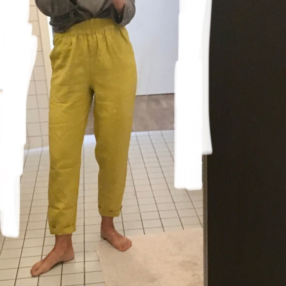 Loose Linen Pants, Dusty Lavender, Women's Size M/L - Picture 15 of 16